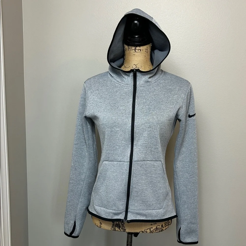 Nike Dri- fit  Gray and black Full-Zip Hoodie